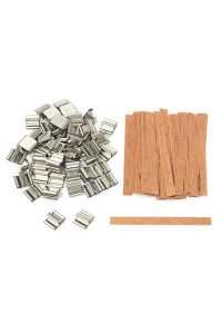 Ahşap Mum Fitili  15 cm x 1.5 cm Sehpalı