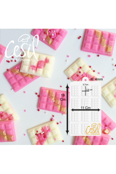 Mini tablet çikolata kalıbı