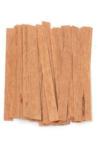 Ahşap Mum Fitili 7,5cm x 1,5cm Sehpasız