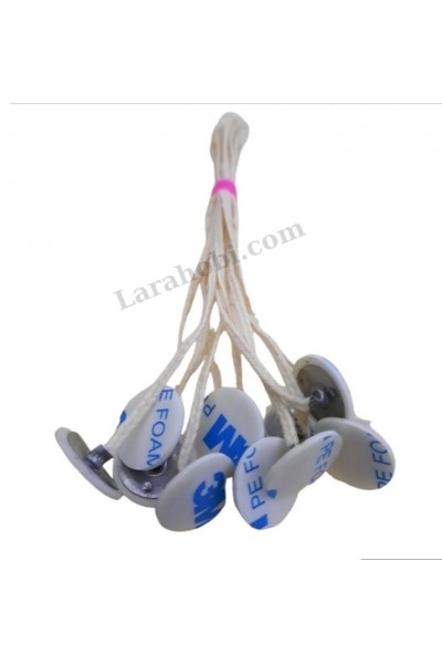 Pamuk Mum Fitilli Yapışkanlı  10 Adet  No.20