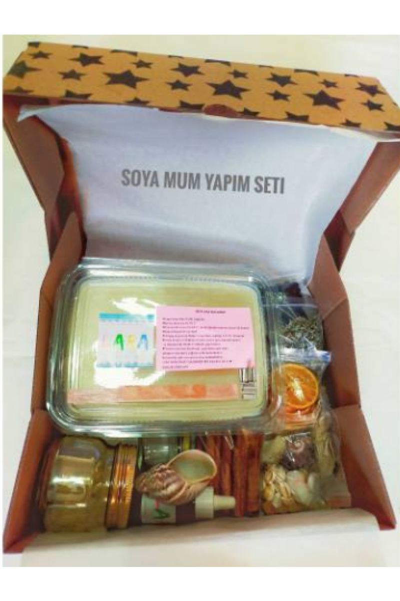 DOĞAL MUM YAPIM SETİ, SOYA MUM, SOYA WAX, SOY CANDLE, HOBİ SETİ