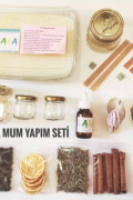 DOĞAL MUM YAPIM SETİ, SOYA MUM, SOYA WAX, SOY CANDLE, HOBİ SETİ