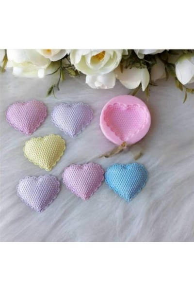 Kenarlı Kalp Silikon Kalıbı 