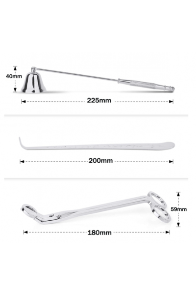 MUM AKSESUAR SETİ LÜX, MUM BAKIM SETİ GÜMÜŞ RENK MUM AKSESUAR SETİ LÜX, MUM BAKIM SETİ GÜMÜŞ RENK
