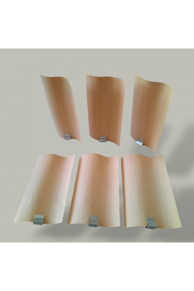 S Model Ahşap Mum Fitili 4cm x 10cm 10 Adet