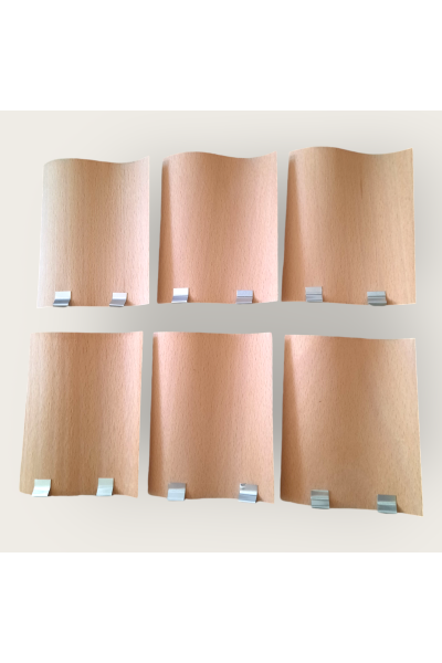 S Model Ahşap Mum Fitili 8cm x 10cm 10 Adet