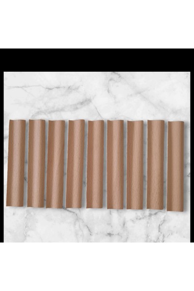 S Model Ahşap Mum Fitili 3cm x 10cm 10 Adet