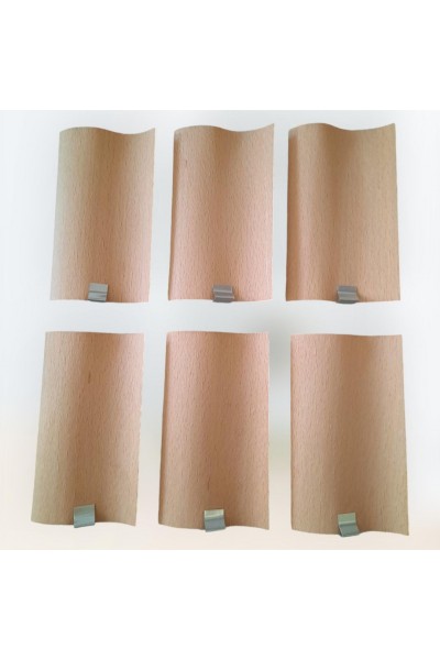 S Model Ahşap Mum Fitili 5cm x 10cm 10 Adet